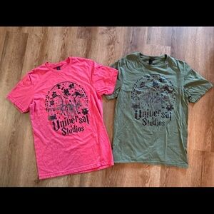 Universal Studios Graphic T-Shirts - Red and Green